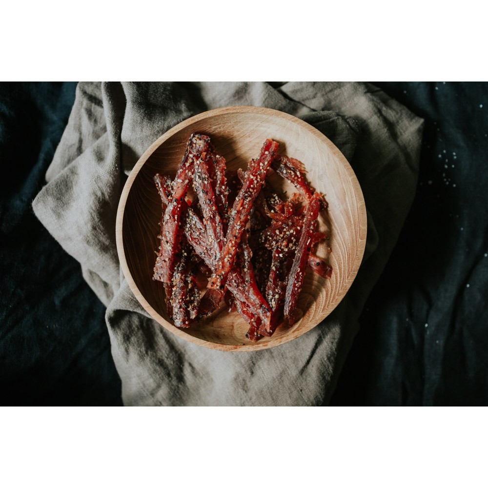 Candied Salmon Jerky - Garlic & Pepper